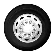 Chrome hub cover axle kit 1 1/2" truck push on semi front rear set universal #40234 UNIVERSAL Black