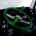 Black universal 18" Vibrant Color 4 Spoke truck Steering Wheel Emerald Green up-88278 new UNIVERSAL