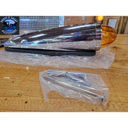 Light amber watermelon glass lens cab marker plastic housing #92543 watermelon glass lens Dim Gray