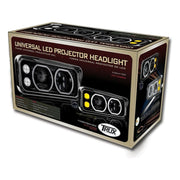 Trux 4x6" Universal LED Projector Headlights Assembly (CHOOSE SIDE) 4"X6" HEADLIGHT Driver's Side,Passenger's Side Gray
