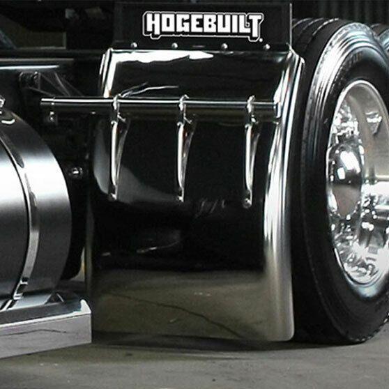 h-hb134 heavy duty 430 stainless hogebuilt quarter fenders straps pair w/hardware #hb134 QUARTER FENDER Black
