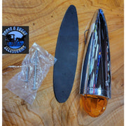 led watermelon die cast chrome housing amber lens #93500 watermelon sealed led Dim Gray