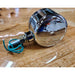 Rosy Brown WATERMELON DARK/AMBER GLASS LENS SINGLE FACE CHROME DIE CAST LIGHT 78113 watermelon glass lens