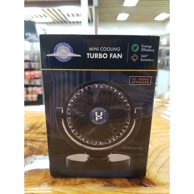 mini cooling fan turbo 12 volt 360 truck cigarette lighter plug up-40847 UNIVERSAL Tan
