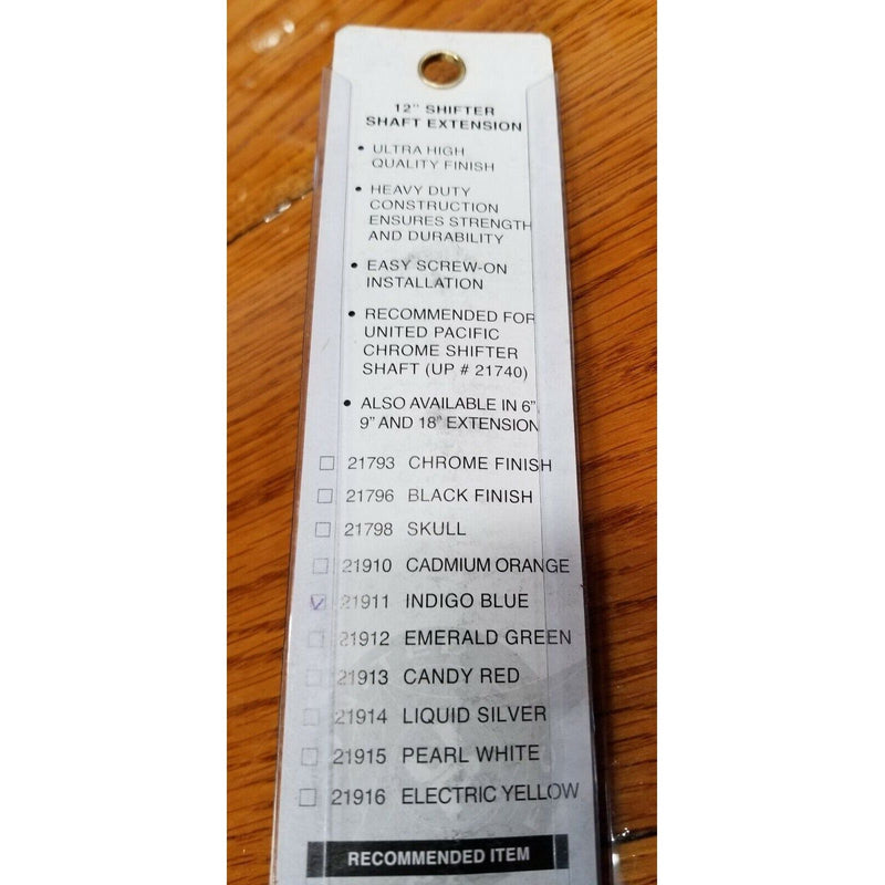 up-21911 12" blue shifter extender extension blue universal car truck peterbilt new universal Light Gray
