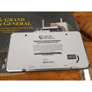 license plate frame stainless car truck semi auto universal vehicle new polished 60445 UNIVERSAL Gray