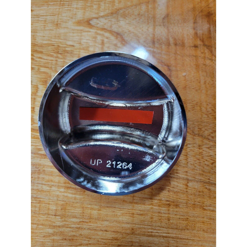 def tank cap chrome plastic stick-on cover freightliner models #21264 FREIGHTLINER Dim Gray