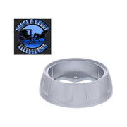 Custom steering horn bezel painted aluminum, chrome, center horn button (Choose color) steering wheel silver Gray