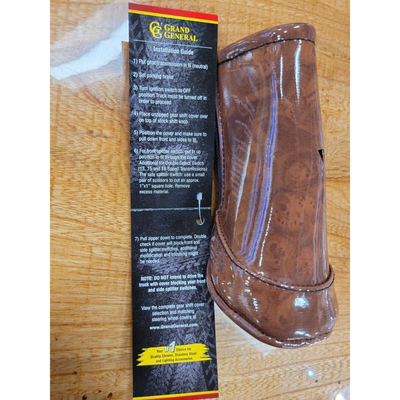 99867 shiny dark wood gear shift knob cover universal 18 15 13 10 speed truck 99867 eBay Motors:Parts & Accessories:Car & Truck Parts & Accessories:Interior Parts & Accessories:Shift Knobs Rosy Brown