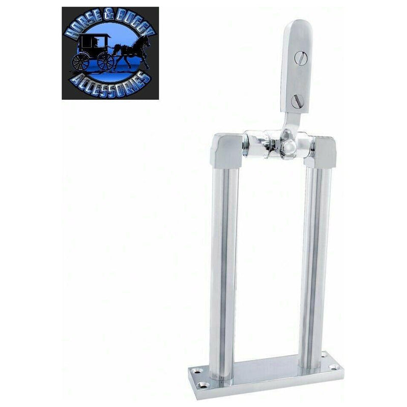 air horn valve lever chrome floor mount stand 9" universal truck semi new up-46111 UNIVERSAL Light Gray