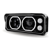 Trux 4x6" Universal LED Projector Headlights Assembly (CHOOSE SIDE) 4"X6" HEADLIGHT Driver's Side,Passenger's Side Light Gray