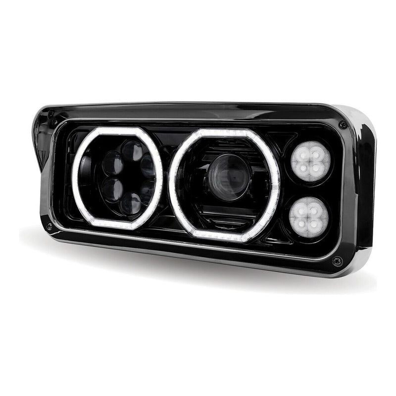 Trux 4x6" Universal LED Projector Headlights Assembly (CHOOSE SIDE) 4"X6" HEADLIGHT Driver's Side,Passenger's Side Light Gray