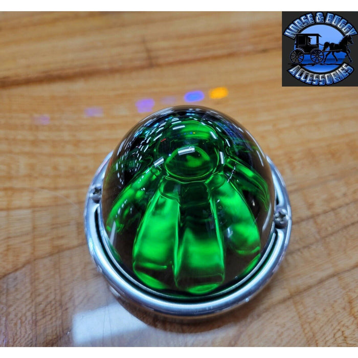Rosy Brown green lens watermelon glass kit (1 wire 1156) incandescent flush mount 79754 watermelon glass lens