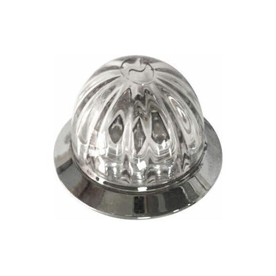 Roadworks mini 3/4" hero watermelons red or amber dual function clearance light watermelon sealed led AMBER CLEAR LENS Dark Gray