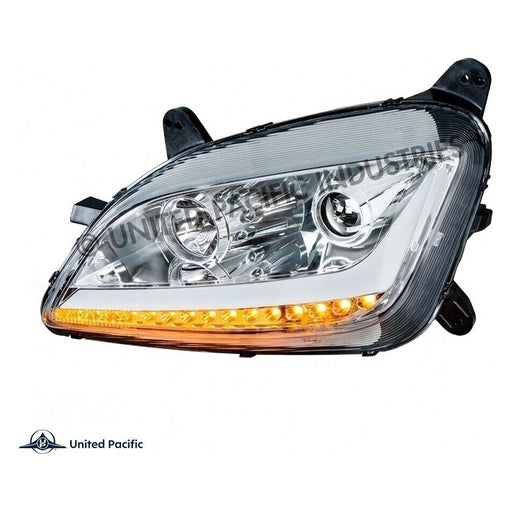 Gray Chrome Projection Headlight For 2012-2021 Peterbilt 579/587 PETERBILT driver side