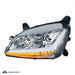 Gray Chrome Projection Headlight For 2012-2021 Peterbilt 579/587 PETERBILT driver side