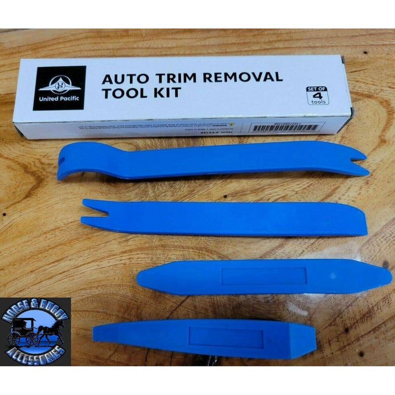Auto Trim Removal Pry Tool Kit 4Pcs/Kit blue door, interior, exterior trim 99135 Dim Gray
