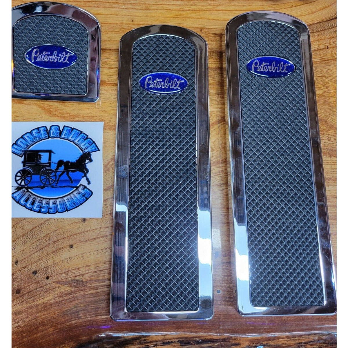 billet aluminum Peterbilt 379 389 359 foot pedals with rubber insert b