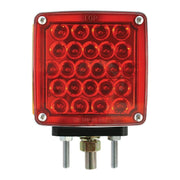 77624 Square Double Face Pearl LED Pedestal Light Red/Amber (Passenger) UNIVERSAL Brown