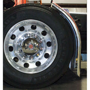 TFEN-Q21 38″ Low Rider Quarter Fender Kit with Triangle Mounts – 14 Gauge | Mirror Shine Stainless Steel QUARTER FENDER Dark Slate Gray