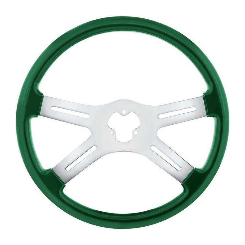 universal 18" Vibrant Color 4 Spoke truck Steering Wheel Emerald Green up-88278 new UNIVERSAL Dark Slate Gray
