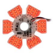 Dual Function Ultra Thin Hex Air Cleaner LED Light (red) #81776 LIGHTING Salmon