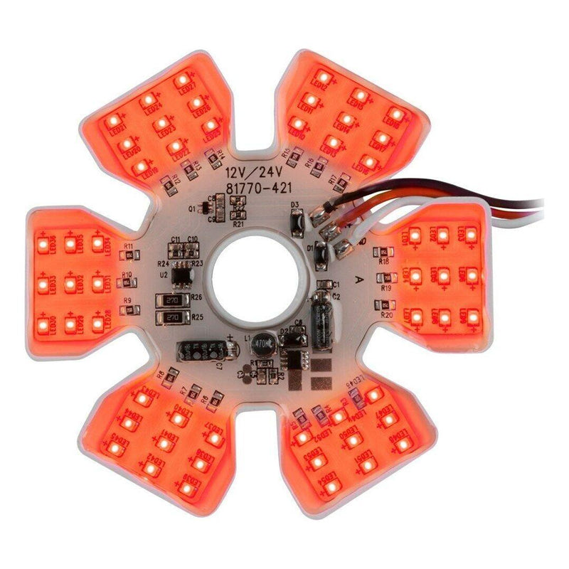 Dual Function Ultra Thin Hex Air Cleaner LED Light (red) #81776 LIGHTING Salmon