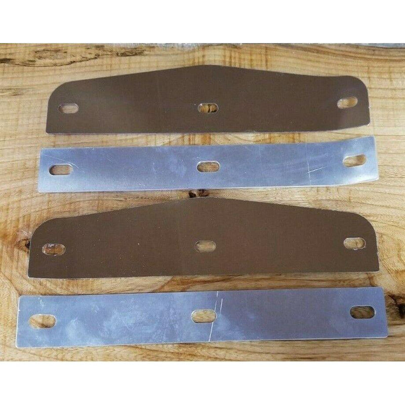 TK-1901 Kenworth w900l w900 front fender mud flap brackets stainless steel pair tk-1901 KENWORTH Dim Gray