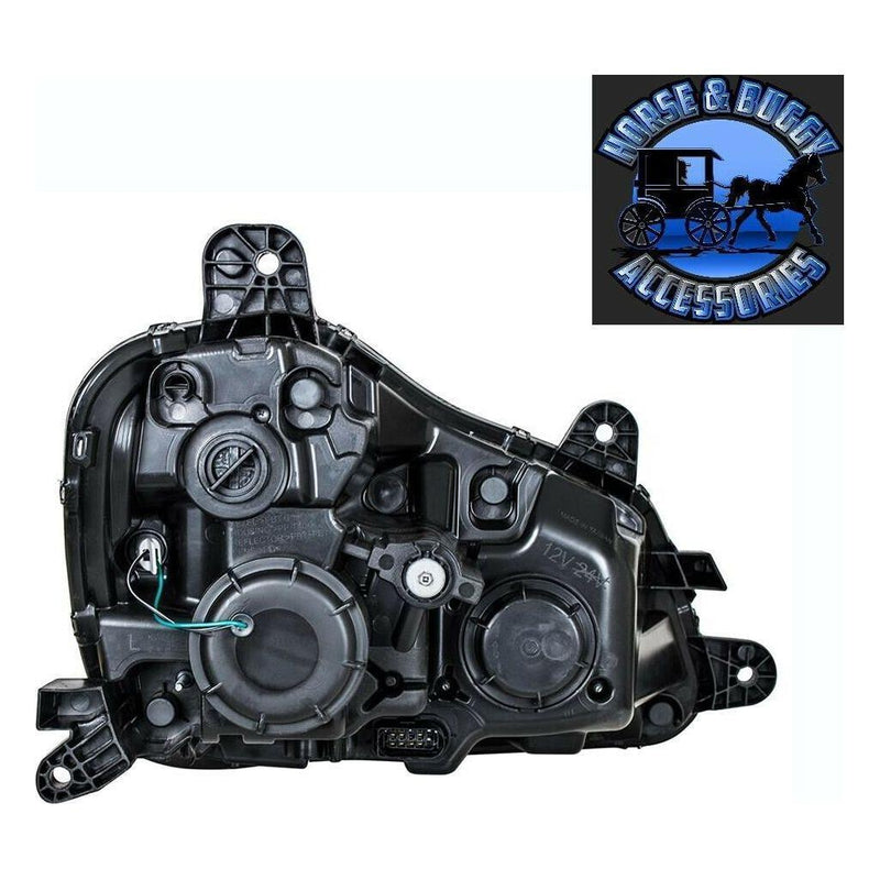 Chrome Projection Headlight LED halo Light  2013-2021 Kenworth T680 LIGHTING DRIVER SIDE,PASSENGER SIDE Dark Slate Gray