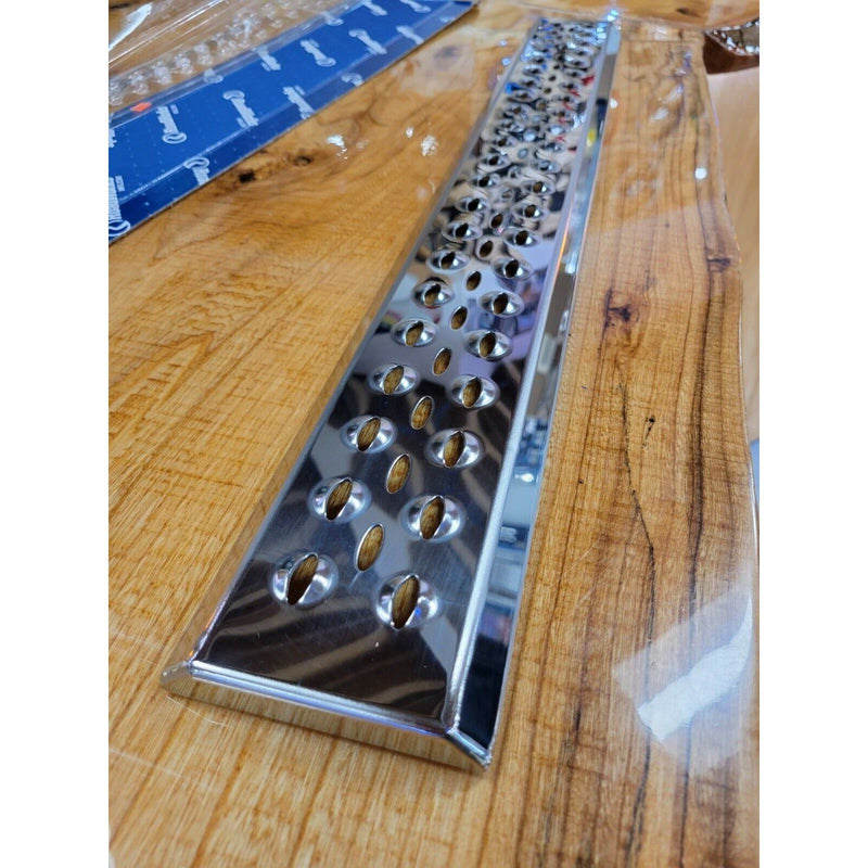 stainless steel roadworks step plate tread 30" x 4" universal no slip #12502 step box Rosy Brown