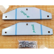 10" stainless steel mud flap weights pair front rear universal #10410 MUD FLAP WEIGHTS Light Gray