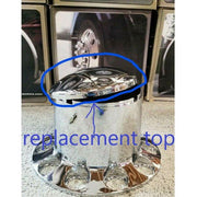 THUB-RP Rear Axle Cover Replacement Hubcap – Dome Hubcap | Chrome ABS Plastic REAR AXLE COVER Gray