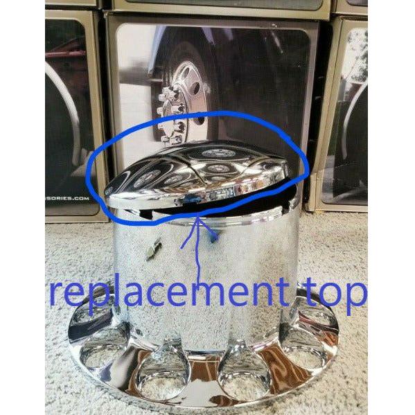 THUB-RP Rear Axle Cover Replacement Hubcap – Dome Hubcap | Chrome ABS Plastic REAR AXLE COVER Gray