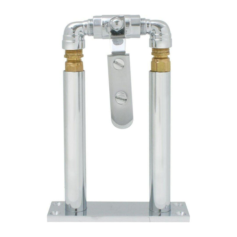 69979 air horn valve lever chrome floor mount stand 7" set new universal truck UNIVERSAL Gray