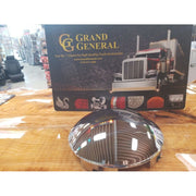 10770 universal 1" lip hub oil cap front chromed steel 10770 hub cover Dim Gray