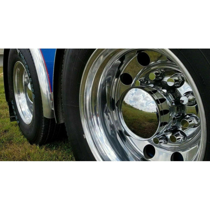 Dark Slate Gray Chrome Rear Wheel Axle Hub Cover Kit trailer ABS 33mm screw-on Nut Covers 40240 axle covers