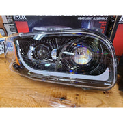 Peterbilt 389 Trux headlights (Choose style and Color) dot approved (ALL LED) PETERBILT Heated / Chrome / Driver's Side,Heated / Chrome / Passenger's Side,Heated / Black / Driver's Side,Heated / Black / Passenger's Side,Standard / Chrome / Driver's Side,Standard / Chrome / Passenger's Side,Standard / Black / Driver's Side,Standard / Black / Passenger's Side Dark Slate Gray