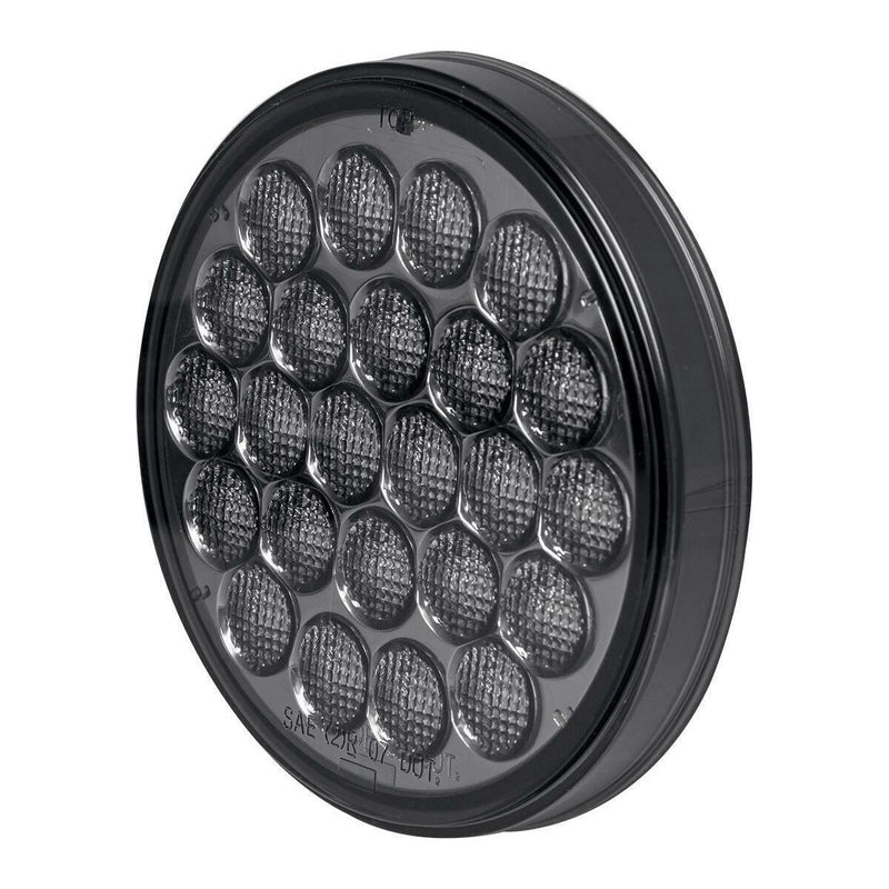 78277bp smoked white led 4" pearl driving light universal mount dot approved new 78277bp 4" ROUND Dark Slate Gray