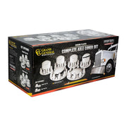 chrome hub cover axle kit 33mm truck push-on semi front rear set pointed #40233 UNIVERSAL Light Gray