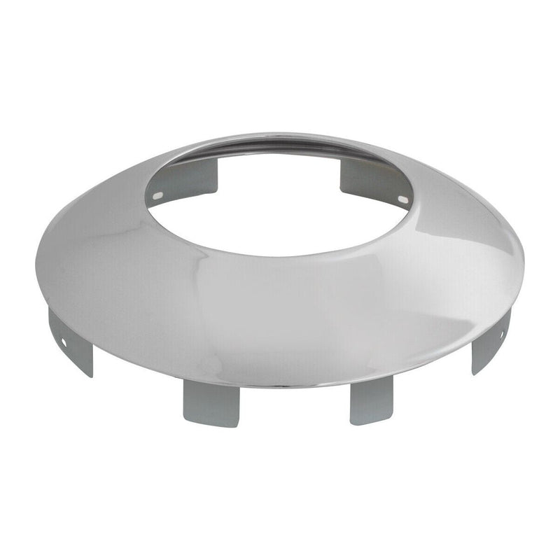 chrome front hubdometer semi truck hub cap universal 1" lip polished #10774 WHEEL HUB Gray