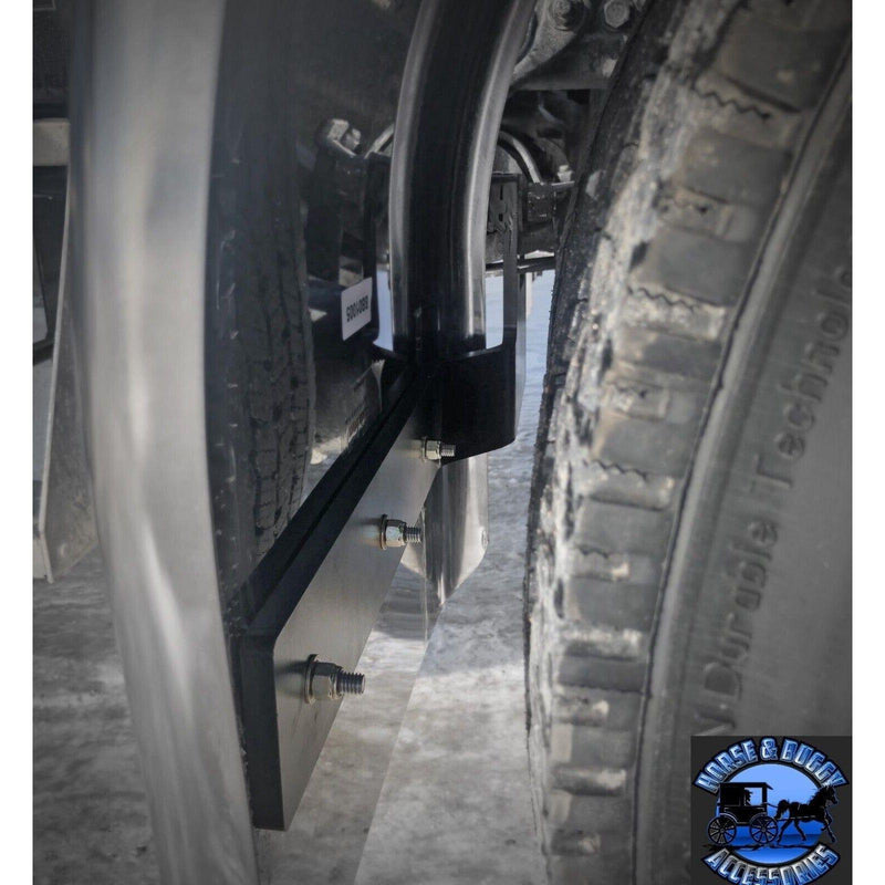 Shift blind mount front brackets for half fenders Peterbilt Low Airleaf (2005+) Kenworth AG400L fender bracket sp-174155 passenger,sp-174157 drivers Dim Gray