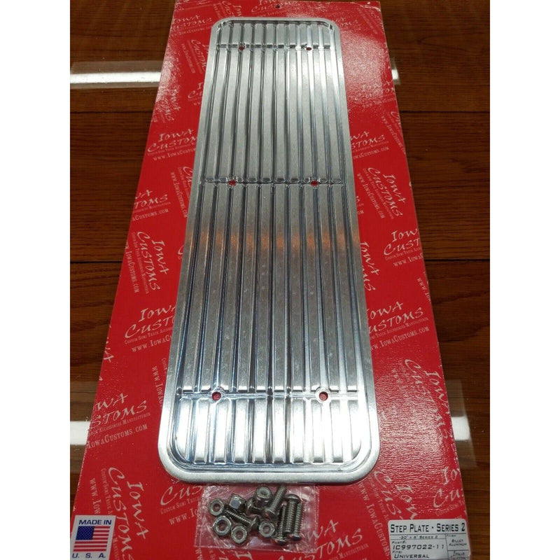 IC997022-11 Iowa customs universal billet aluminum step plate semi truck 20" by 6" series 2 IC-997022-11 UNIVERSAL Saddle Brown
