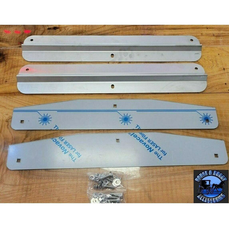 24" stainless steel mudflap weights pair weight w/backing plate universal #10424 MUD FLAP WEIGHTS Dark Gray