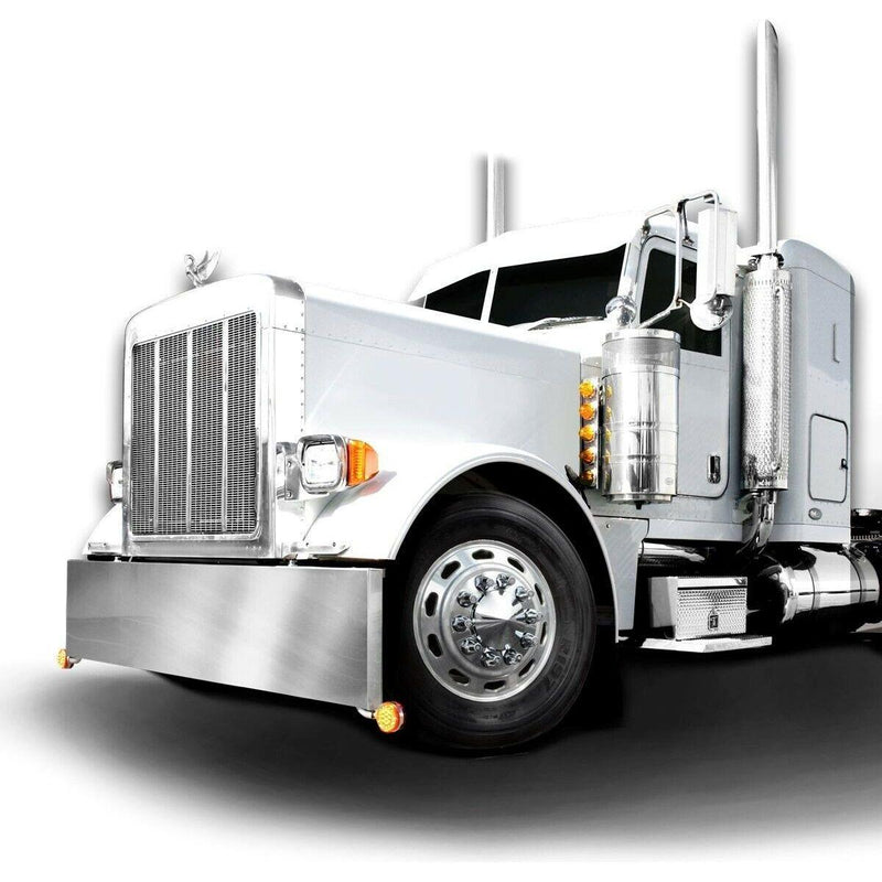 Chrome hub cover axle kit 1 1/2" truck push on semi front rear set universal #40234 UNIVERSAL Light Gray