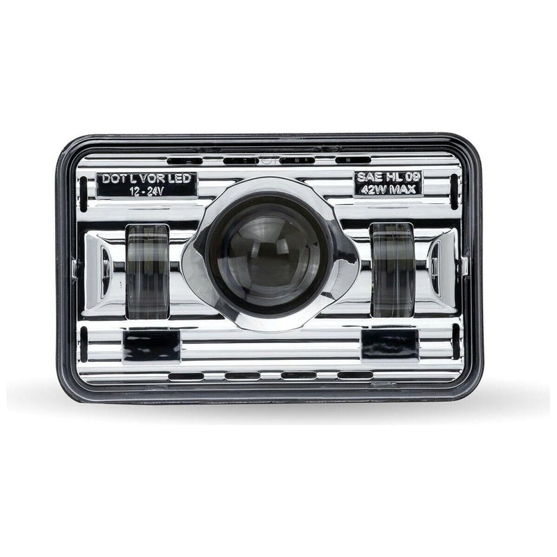 TLED-H7 4″ x 6″ LED Projector Headlight – High Beam | 2400 Lumens 4"X6" HEADLIGHT Light Gray