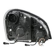 89400 - 89401 PAIR FREIGHTLINER CASCADIA CHROME PROJECTOR HEADLIGHT W/WHITE LED RUNNING LIGHT HEADLIGHT Dark Slate Gray