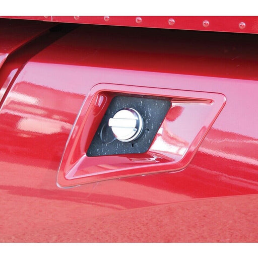 Maroon def tank cap stick-on cover fits all Mack and Volvo trucks 41694 VOLVO/MACK