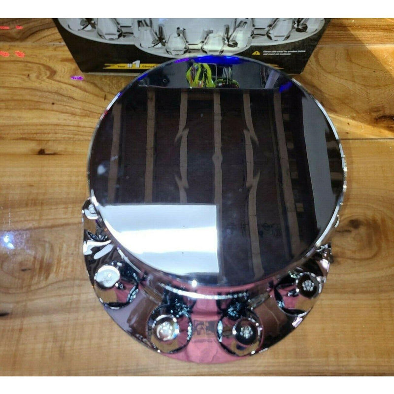 FLAT TOP CHROME ABS REAR AXLE COVER SET W/LOCKING TABS & STANDARD HUB CAP 40211 axle covers Dim Gray