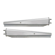 #30573 2 1/2" CHROMED STEEL HEAVY DUTY SPRING LOADED STRAIGHT MUD FLAP HANGERS MUD FLAP HANGERS Gray