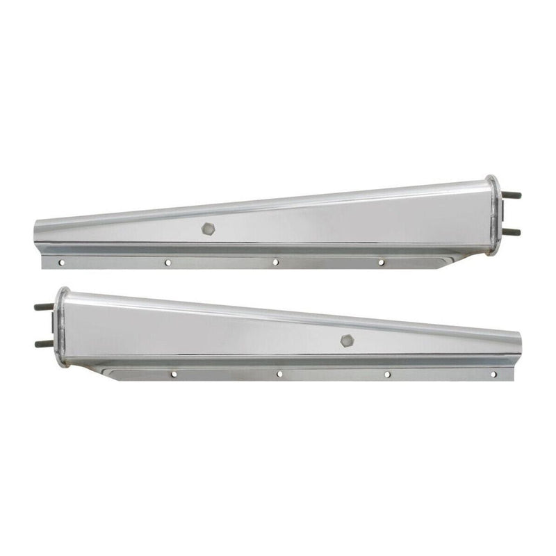 #30573 2 1/2" CHROMED STEEL HEAVY DUTY SPRING LOADED STRAIGHT MUD FLAP HANGERS MUD FLAP HANGERS Gray